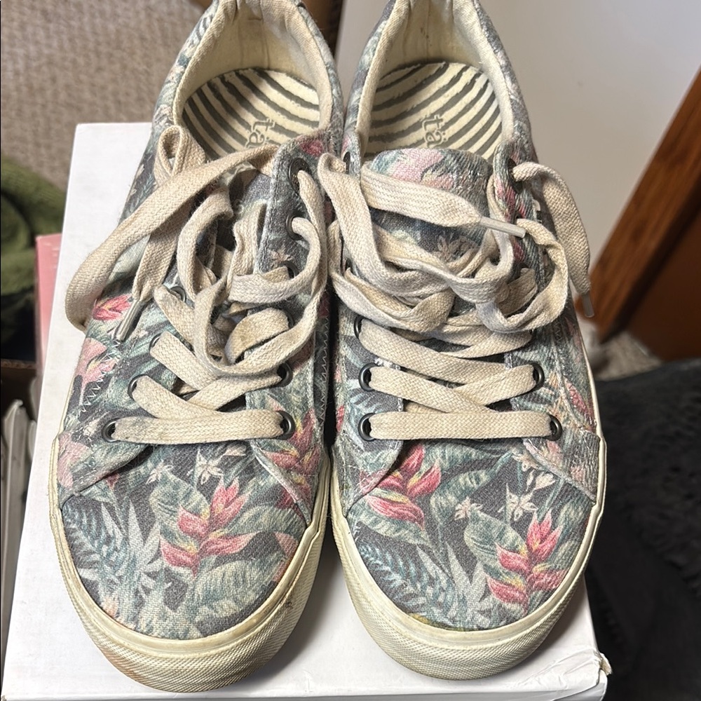 Taos Footwear Floral Canvas Sneakers